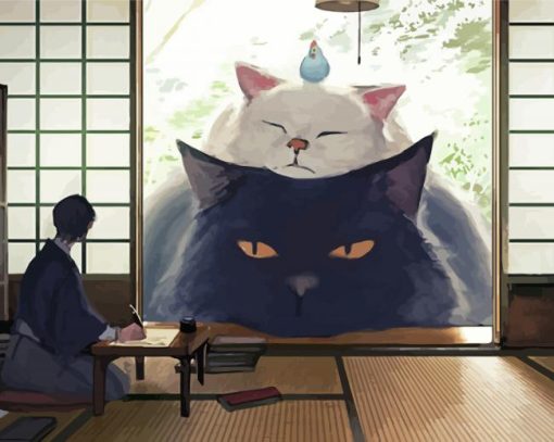 Aesthetic Japanese Giant Cats Paint By Numbers
