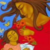 Aesthetic Latino Baby And Mother Paint By Numbers
