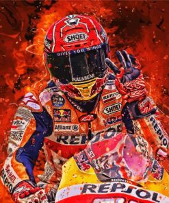 Aesthetic Marc Marquez Art Paint By Number
