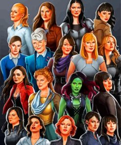 Aesthetic Marvel Women Paint By Numbers