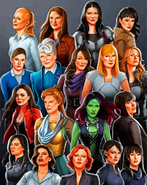 Aesthetic Marvel Women Paint By Numbers