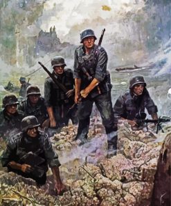 Aesthetic Military WW2 Paint By Numbers