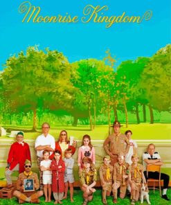Aesthetic Moonrise Kingdom Paint By Numbers