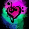 Aesthetic Music Heart Paint By Numbers
