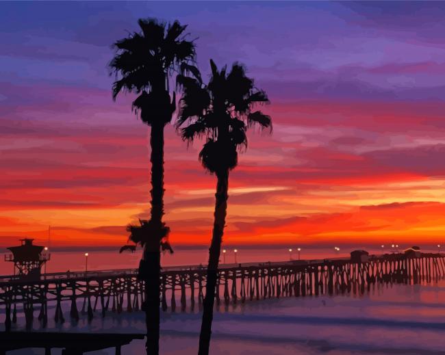 Aesthetic North Beach San Clemente California Paint By Number