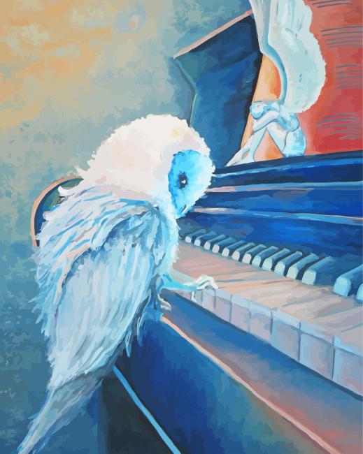 Aesthetic Owl Piano Art Paint By Numbers