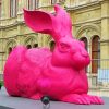 Aesthetic Pink Rabbit Paint By Numbers
