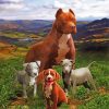 Aesthetic Pit Bull Family Paint By Number