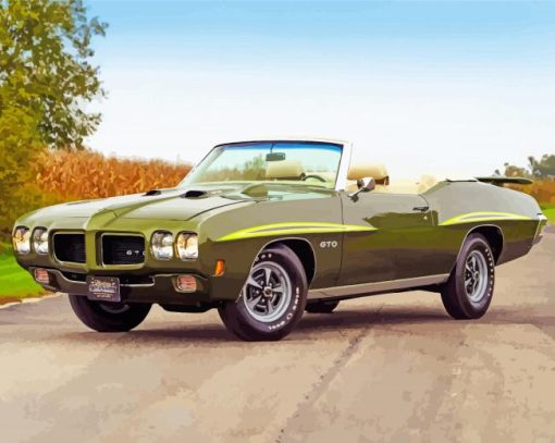 Aesthetic Pontiac 1970 Gto Car Paint By Number