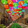 Aesthetic Portugal Umbrellas Paint By Number