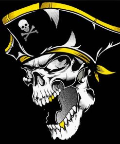 Aesthetic Skull Pirate Paint By Number