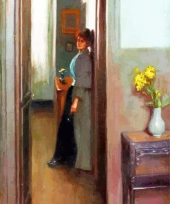 Aesthetic Woman In Doorway Art Paint By Number