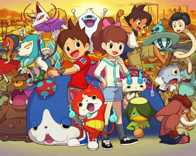 Aesthetic Yo Kai Watch Paint By Numbers