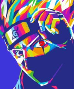 Aesthetic Kakashi Pop Art Paint By Numbers