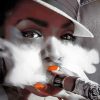 Aesthetic Woman Smoking Cigar Paint By Numbers