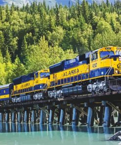 Alaska Railroad Paint By Number