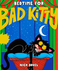 Bad Kitty Poster Paint By Numbers