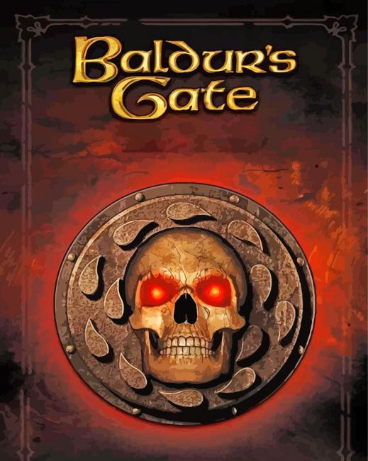 Baldurs Gate Video Game Paint By Numbers