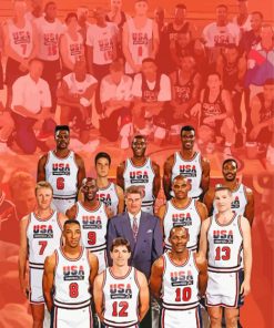Basketball Dream Team Paint By Numbers