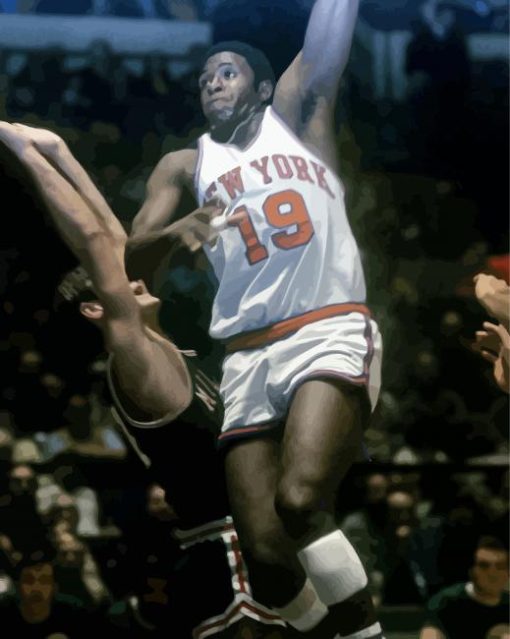 Basketball Player Willis Reed Paint By Numbers
