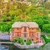 Beautiful Italian Villa On The Lake Paint By Number
