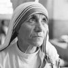 Black And White Mother Teresa Paint By Numbers