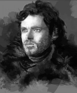 Black And White Robb Stark Art Paint By Numbers