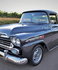 Black Chevy Apache Paint By Number