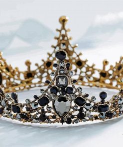 Black Queen Crown Paint By Number