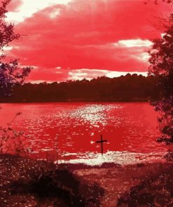 Bloody Lake Landscape Paint By Numbers