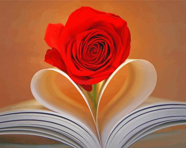Book Rose Paint By Numbers
