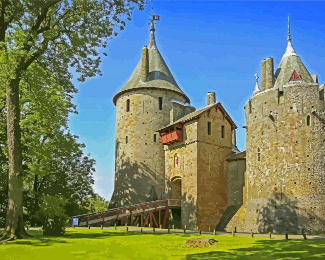 Castell Coch Cardiff Paint By Numbers