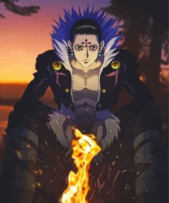 Chrollo And Fire Paint By Number