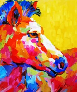 Colorful Impressionist Horse Paint By Number