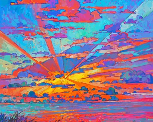 Colorful Sky Erin Hanson Paint By Number