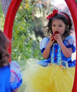 Cute Little Girl In Snow White Costume Paint By Numbers
