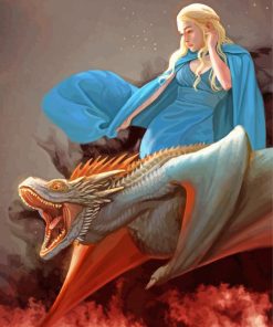 Daenerys And Dragon Paint By Numbers
