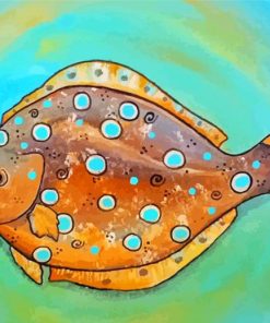 Flounder Art Paint By Numbers