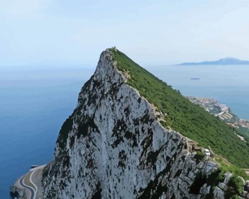 Gibraltar Rock Of Gibraltar Paint By Number
