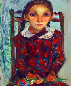 Girl With Flowers By Irma Stern Paint By Number