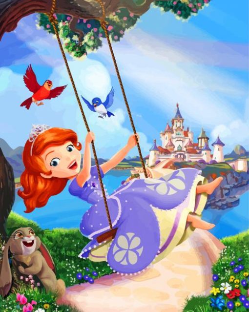 Happy Princess Sofia Paint By Number
