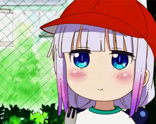 Kanna Kamui Wearing Cap Paint By Numbers