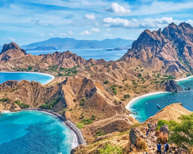 Labuan Bajo Komodo National Park Paint By Number