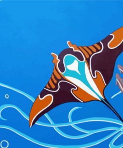 Mantaray Fish Paint By Numbers