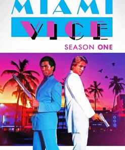 Miami Vice Poster Paint By Numbers