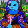 Mona Lisa Romero Britto Cat Paint By Numbers