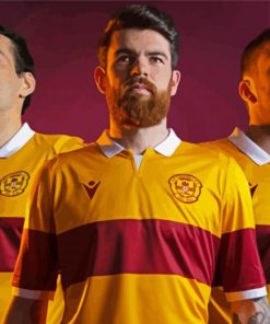 Motherwell FC Players Paint By Numbers