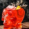 Old Fashioned Cocktail Skull Glass Paint By Number