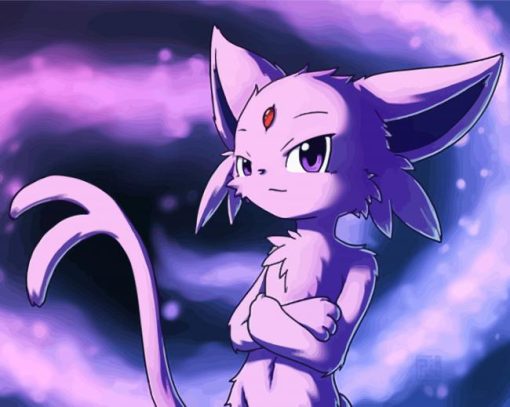 Pokemon Espeon Art Paint By Number