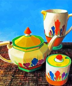 Pottery By Clarice Cliff Art Paint By Numbers